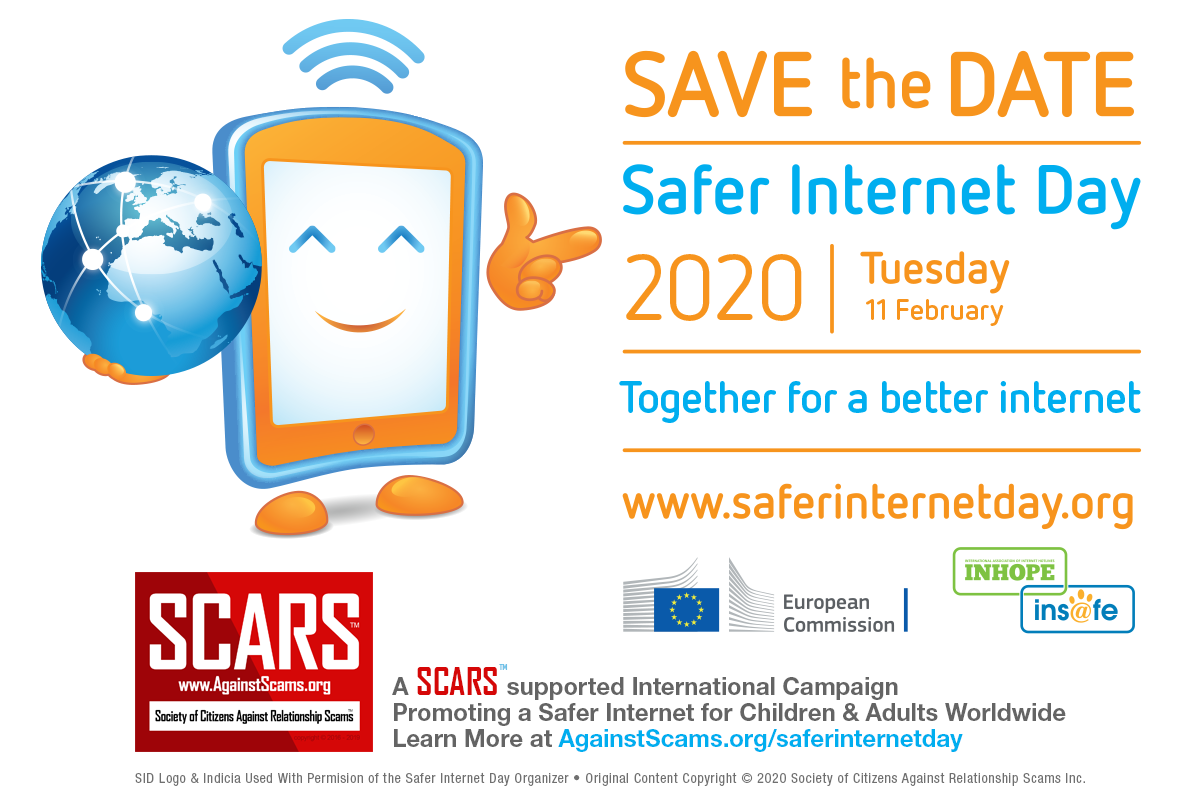 Safer Internet Day 2020 Save The Date - SCARS Campaign