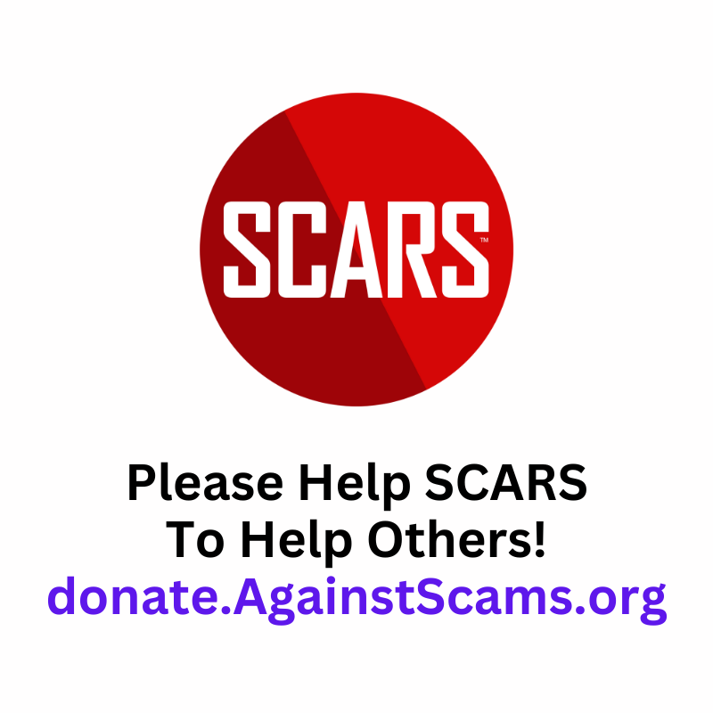 Please Donate To Help Us Support More Scam Victims Worldwide - Donate.AgainstScams.org