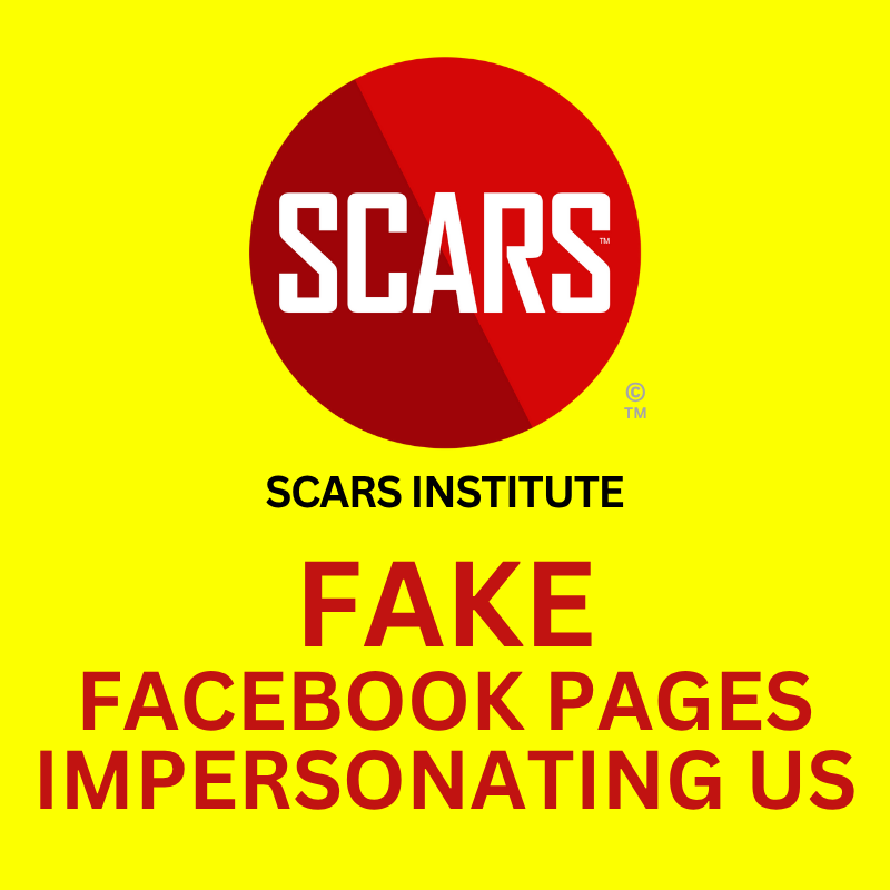 fake facebook pages SCARS Institute Impersonation Alert